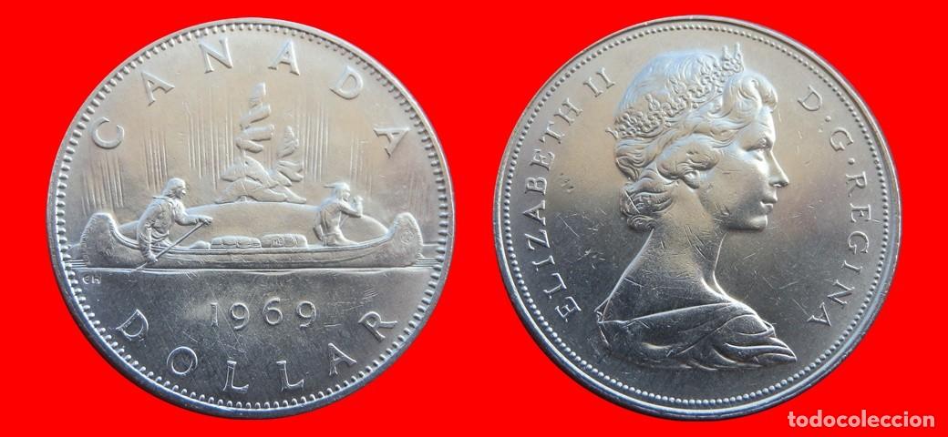 Monedas antiguas de Am&eacute;rica: 1 DOLAR 1969 CANADA-144781