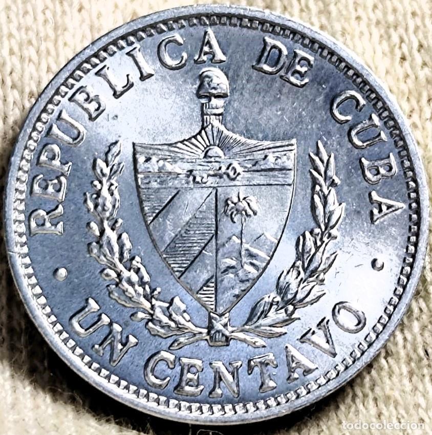 Moedas antigas da Am&eacute;rica: Cuba 1 Centavo 1987 Sin Circular Lote 2160