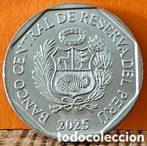Monedas antiguas de Am&eacute;rica: PER&Uacute;, UN SOL, 2025. B.U. - Foto 2