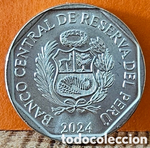 Monedas antiguas de Am&eacute;rica: PER&Uacute;, UN SOL, 2024. B.U. - Foto 2