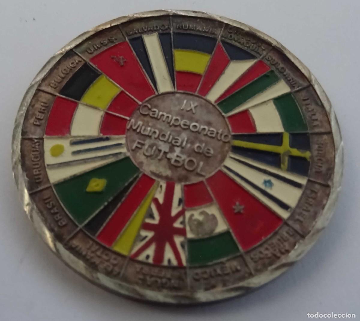 Alte M&uuml;nzen aus Amerika: MONEDA DE PLATA IX CAMPEONATO MUNDIAL DE FUTBOL M&Eacute;XICO 1970