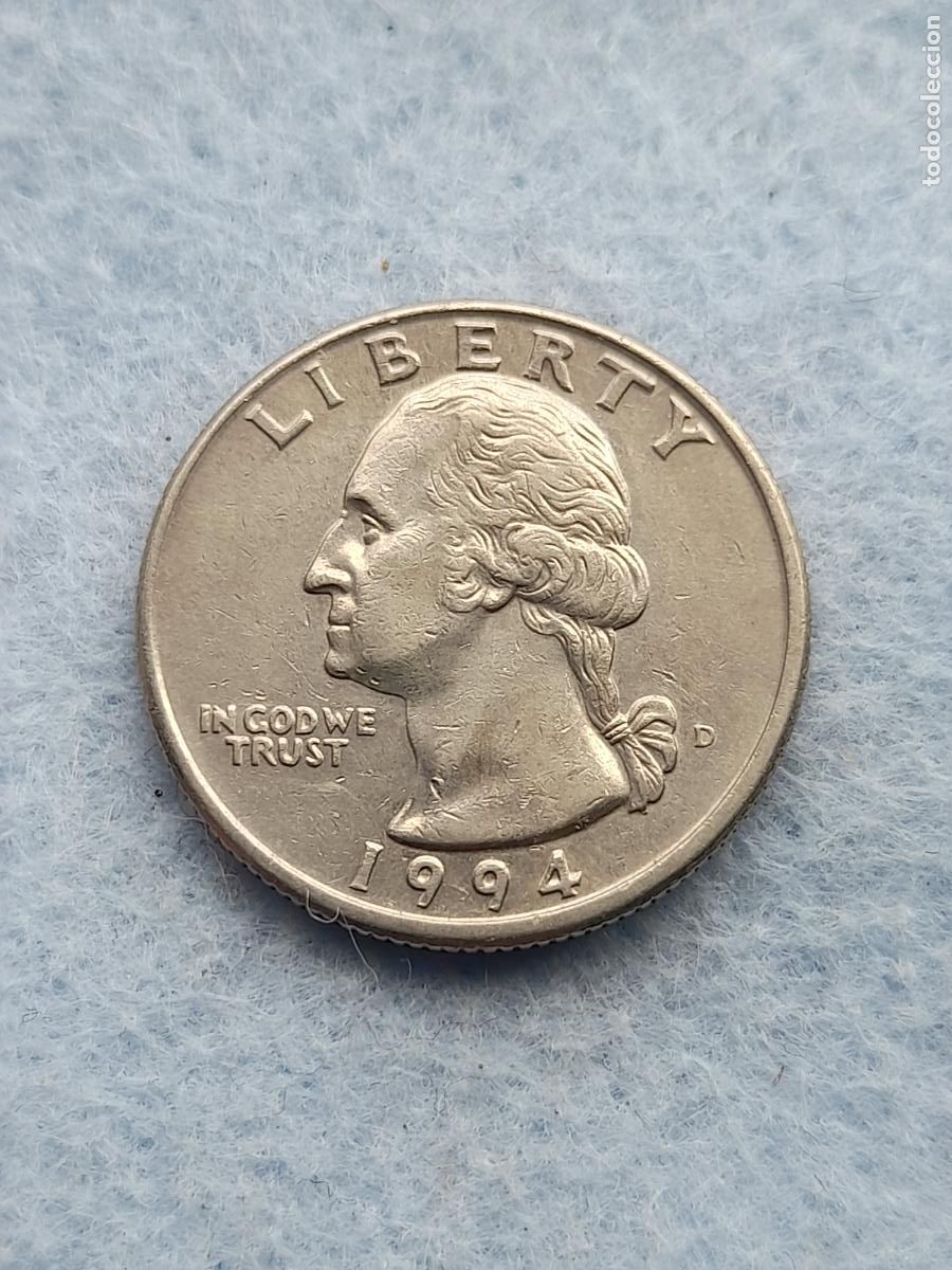 Monedas antiguas de Am&eacute;rica: USA. 1/4 D&oacute;lar. A&ntilde;o 1994 D. - Foto 2