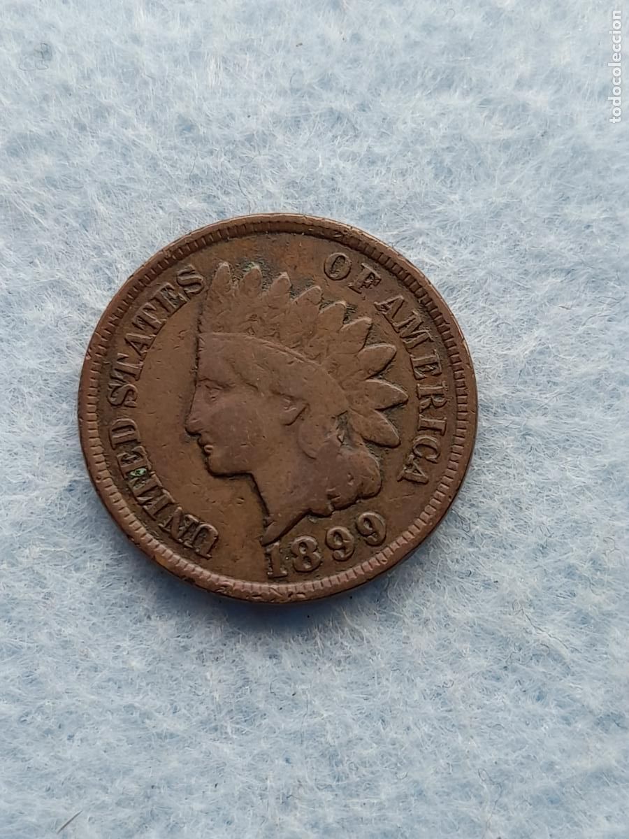 Monedas antiguas de Am&eacute;rica: USA. 1 C&eacute;ntimo. A&ntilde;o 1899. - Foto 1