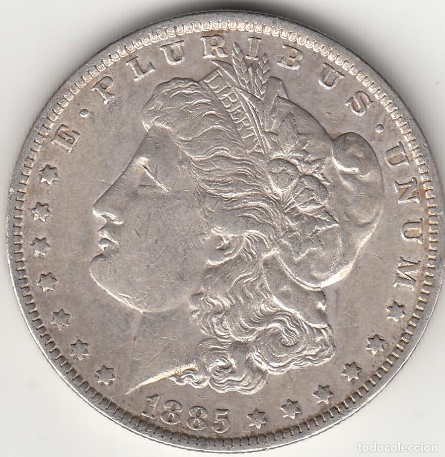 Alte M&uuml;nzen aus Amerika: ESTADOS UNIDOS: DOLLAR MORGAN 1885 O / PLATA
