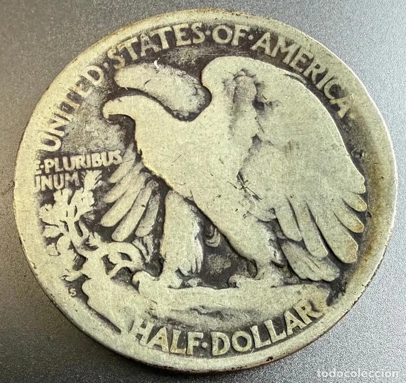 Monedas antiguas de Am&eacute;rica: Medio d&oacute;lar de plata Walking Liberty de 1920-S