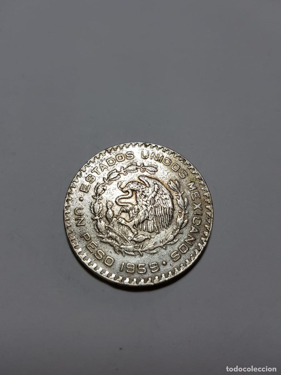 Monedas antiguas de Am&eacute;rica: MEXICO- 1 PESO-1959-PLATA