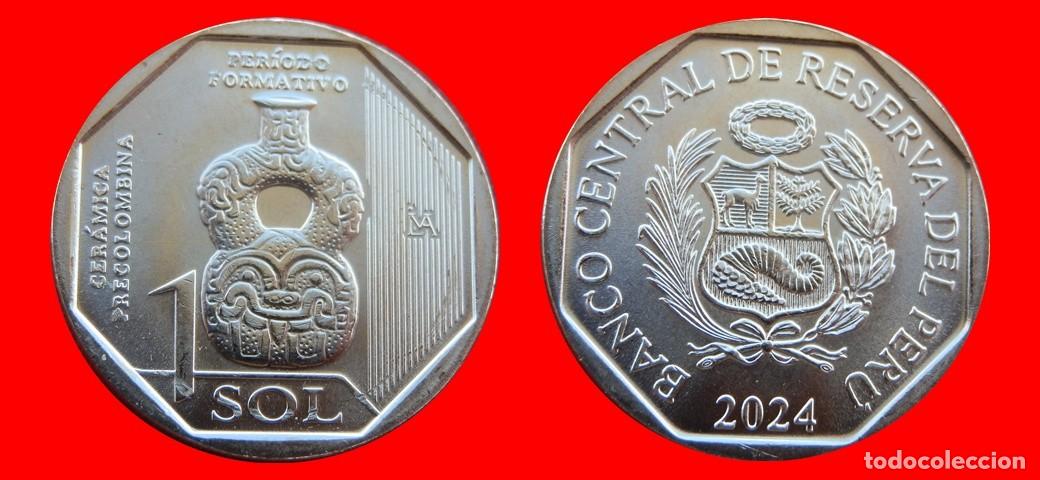 Monedas antiguas de Am&eacute;rica: 1 NUEVO SOL 2024 SIN CIRCULAR PERU -8726SC