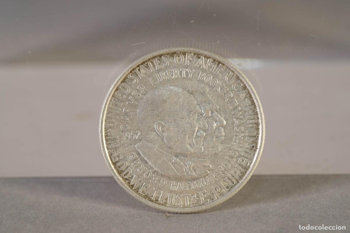 Monedas antiguas de Am&eacute;rica: MONEDA EN PLATA DE 1/2 D&Oacute;LAR ESTADOS UNIDOS 1952