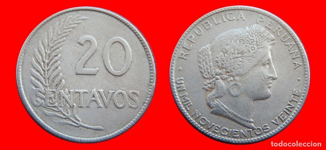 Monedas antiguas de Am&eacute;rica: 20 CENTAVOS 1920 PERU-144844