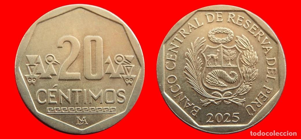 Monedas antiguas de Am&eacute;rica: 20 CENTIMOS 2025 PERU-144847