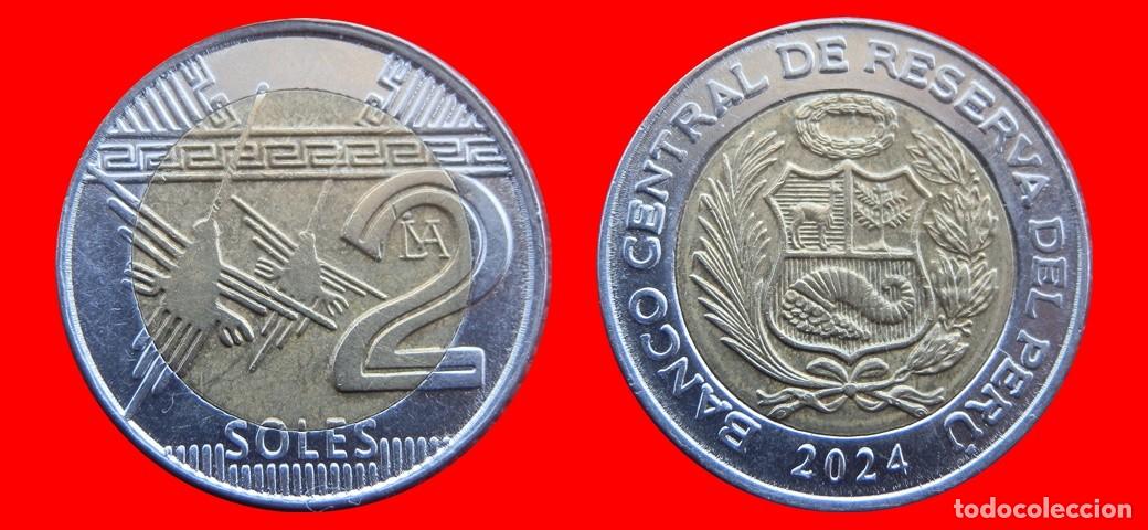 Monedas antiguas de Am&eacute;rica: 2 NUEVOS SOLES 2024 PERU-144863