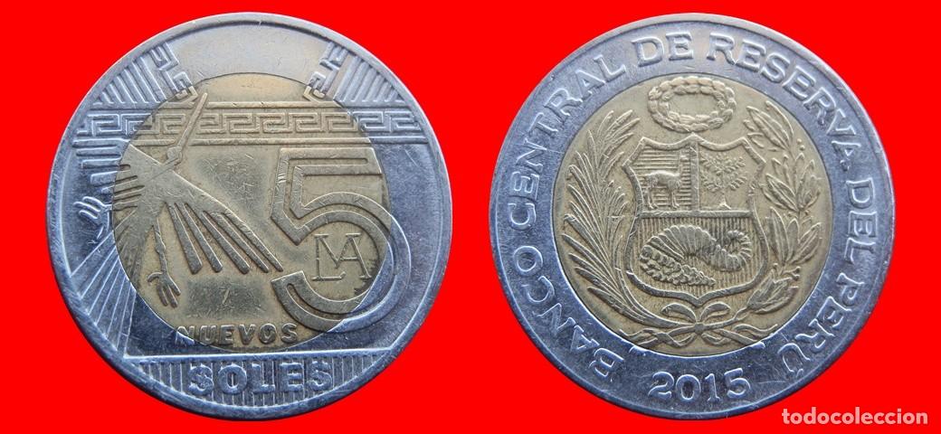 Monedas antiguas de Am&eacute;rica: 5 NUEVOS SOLES 2015 PERU-144868