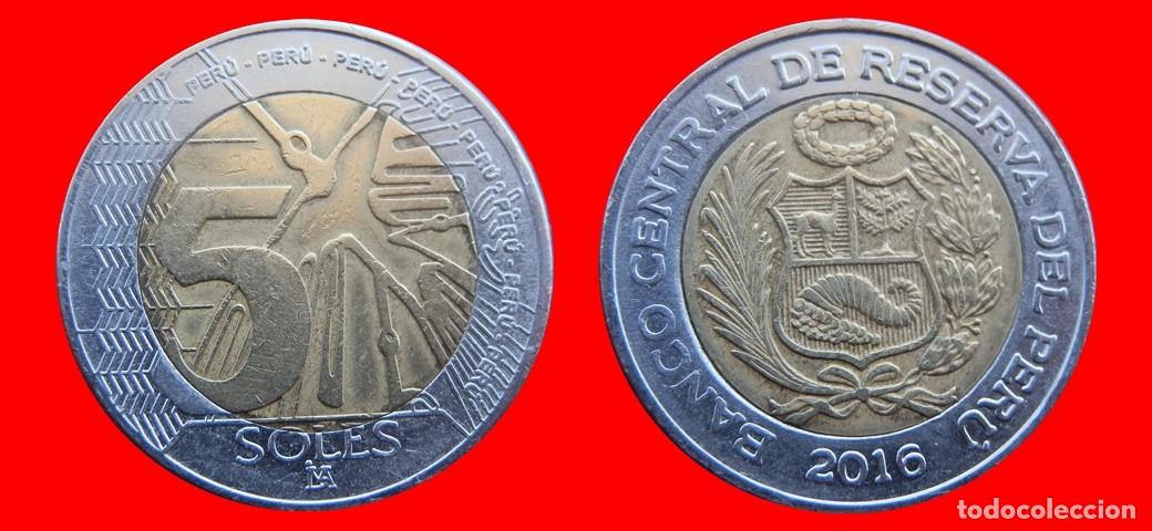 Monedas antiguas de Am&eacute;rica: 5 NUEVOS SOLES 2016 PERU-144869
