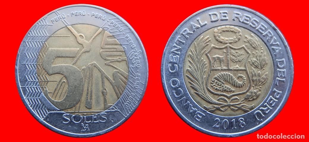 Monedas antiguas de Am&eacute;rica: 5 NUEVOS SOLES 2018 PERU-144870