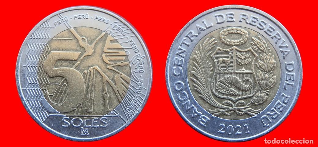 Monedas antiguas de Am&eacute;rica: 5 NUEVOS SOLES 2021 PERU-144872