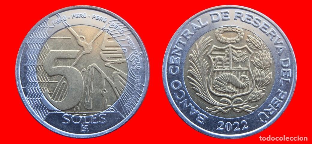 Monedas antiguas de Am&eacute;rica: 5 NUEVOS SOLES 2022 PERU-144873
