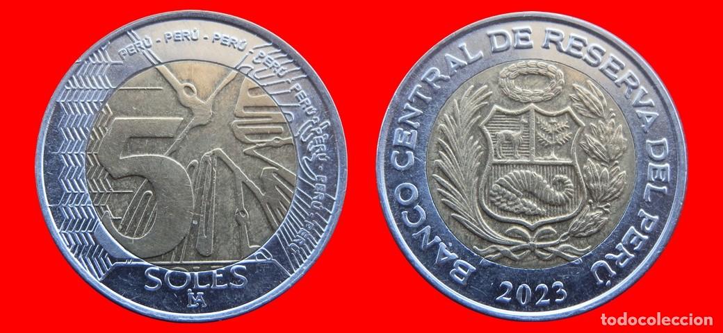 Monedas antiguas de Am&eacute;rica: 5 NUEVOS SOLES 2023 PERU-144874