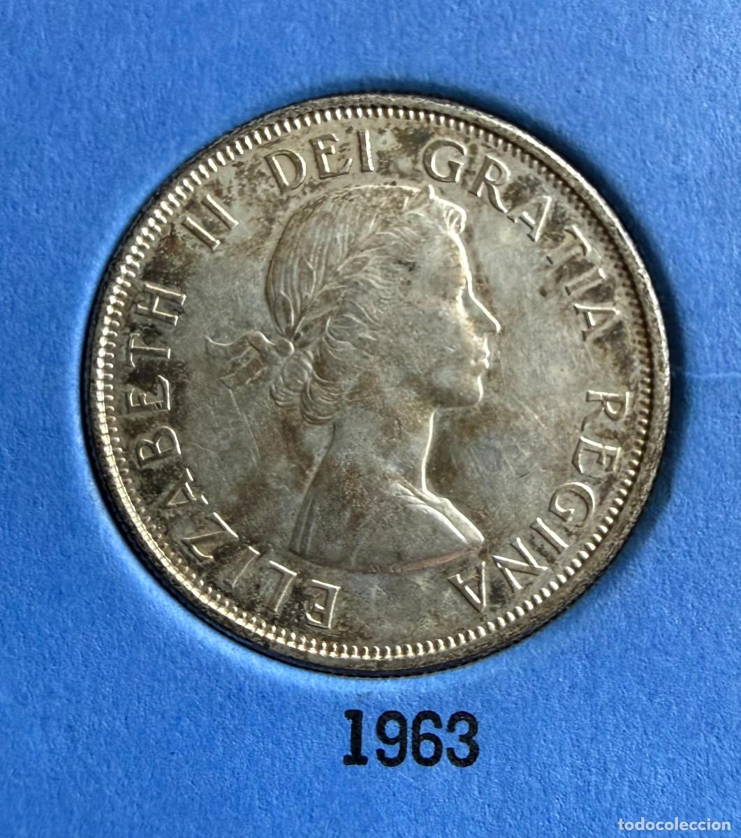 Monedas antiguas de Am&eacute;rica: Canad&aacute; 50 Centavos 1963