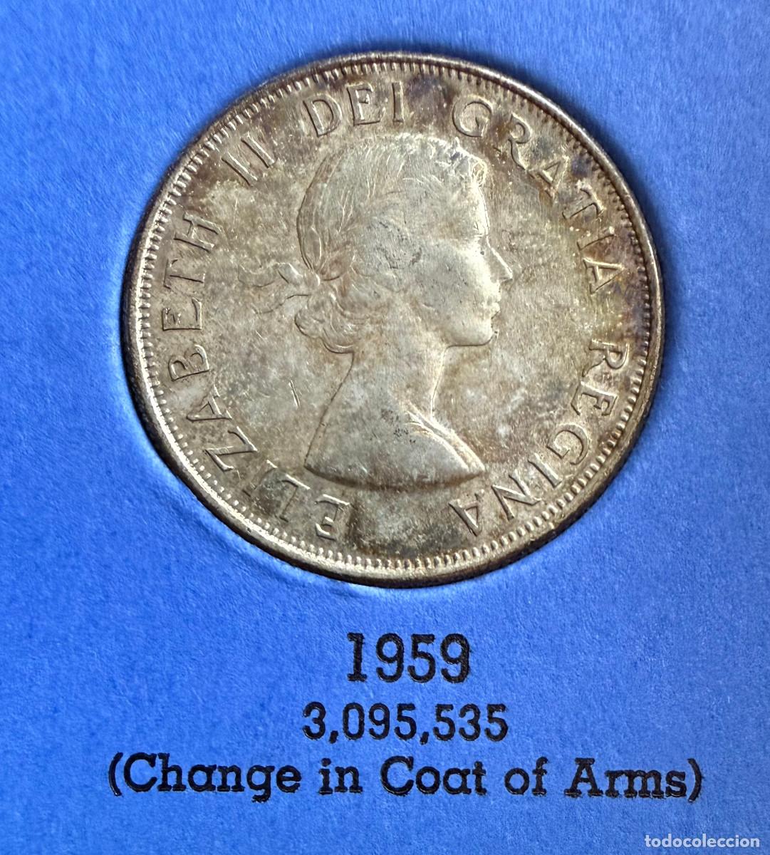 Monedas antiguas de Am&eacute;rica: Canad&aacute; 50 Centavos 1959