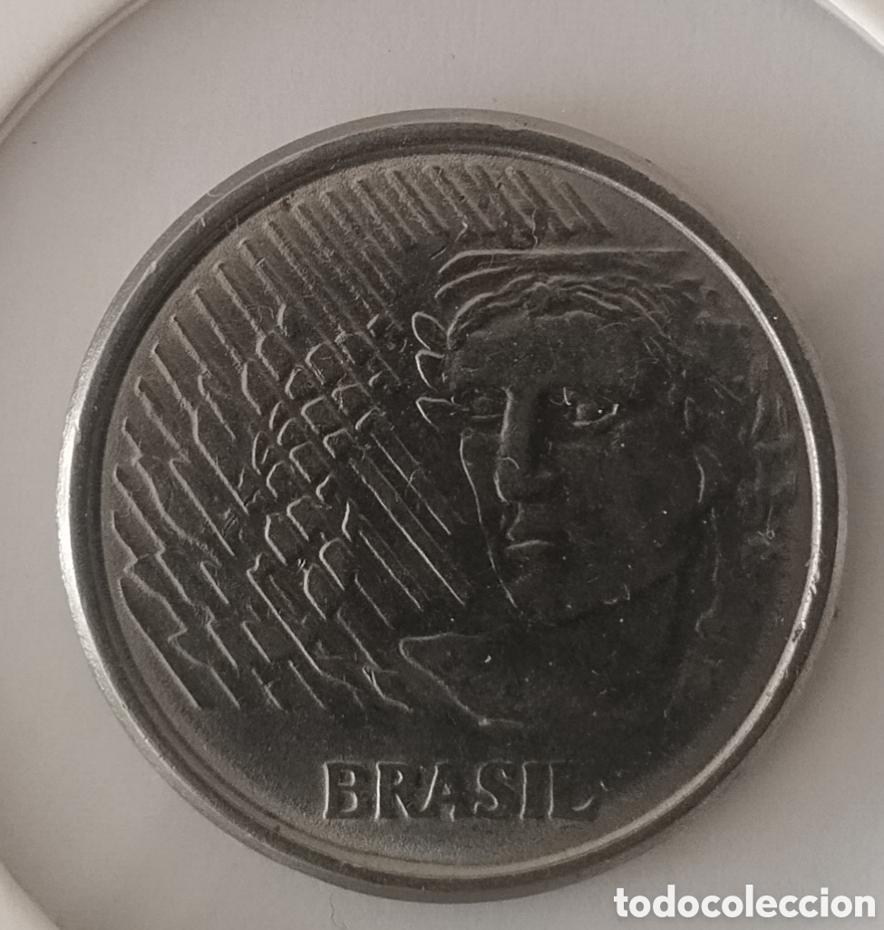 Moedas antigas da Am&eacute;rica: MONEDA DE BRASIL 5 CENTAVOS 1997