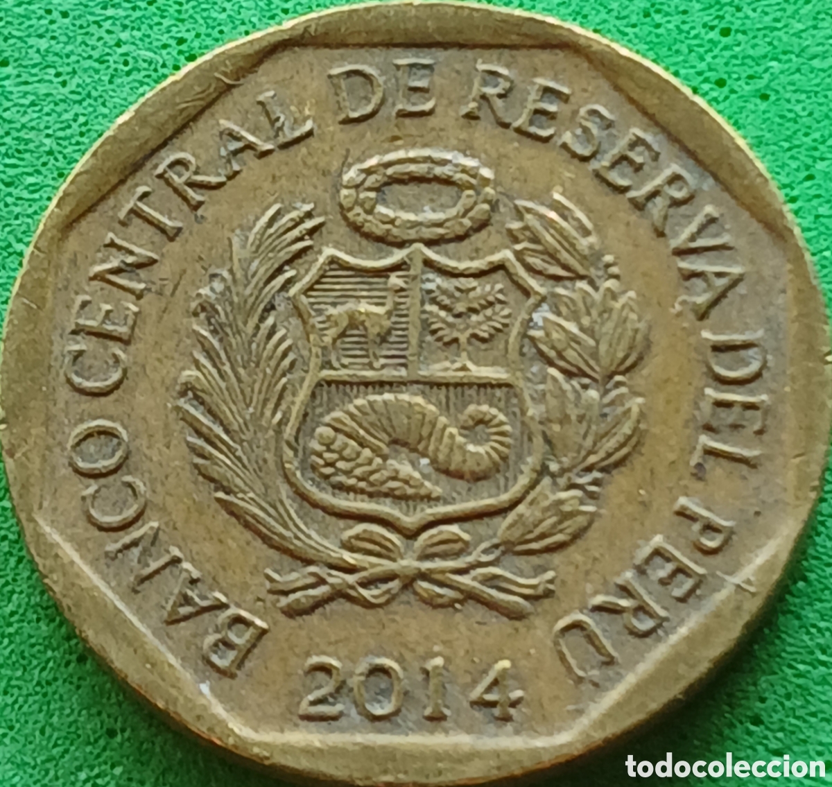 Monedas antiguas de Am&eacute;rica: Per&uacute; 10 centimos 2014 km#305.4
