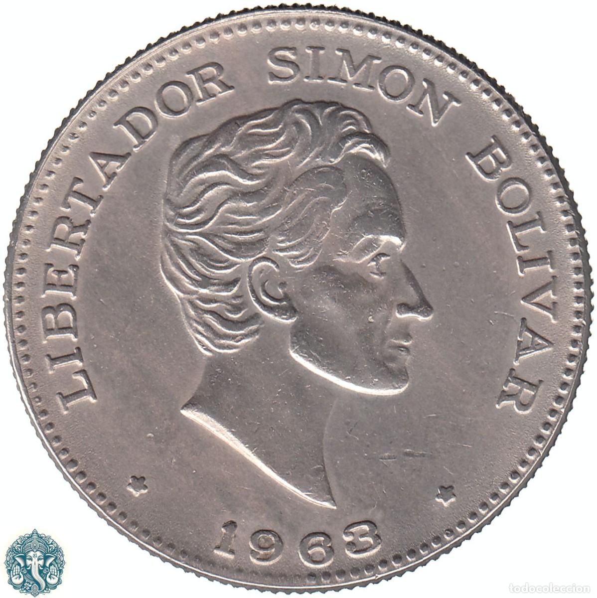 Monedas antiguas de Am&eacute;rica: COLOMBIA 50 Cincuenta Centavos 1963 Sim&oacute;n Bol&iacute;var KM#217