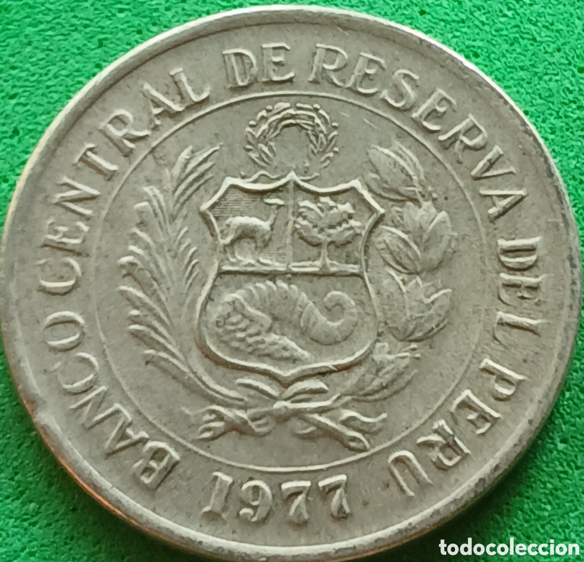 Monedas antiguas de Am&eacute;rica: Per&uacute; 5 soles 1977 km#267