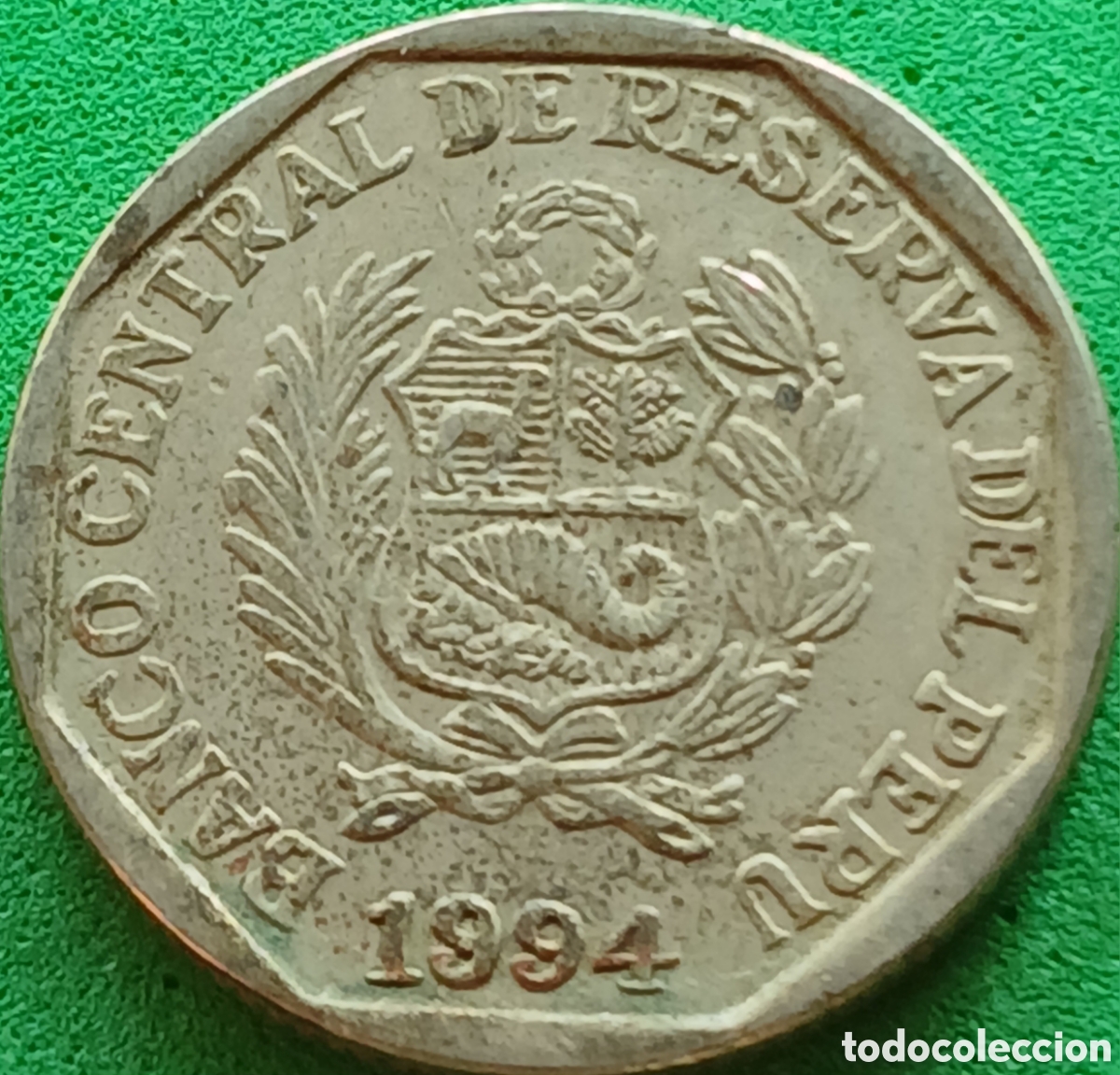 Monedas antiguas de Am&eacute;rica: Per&uacute; 50 centimos 1994 km#307