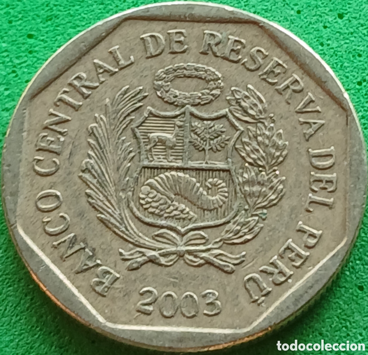 Monedas antiguas de Am&eacute;rica: Per&uacute; 50 centimos 2003 km#307.4