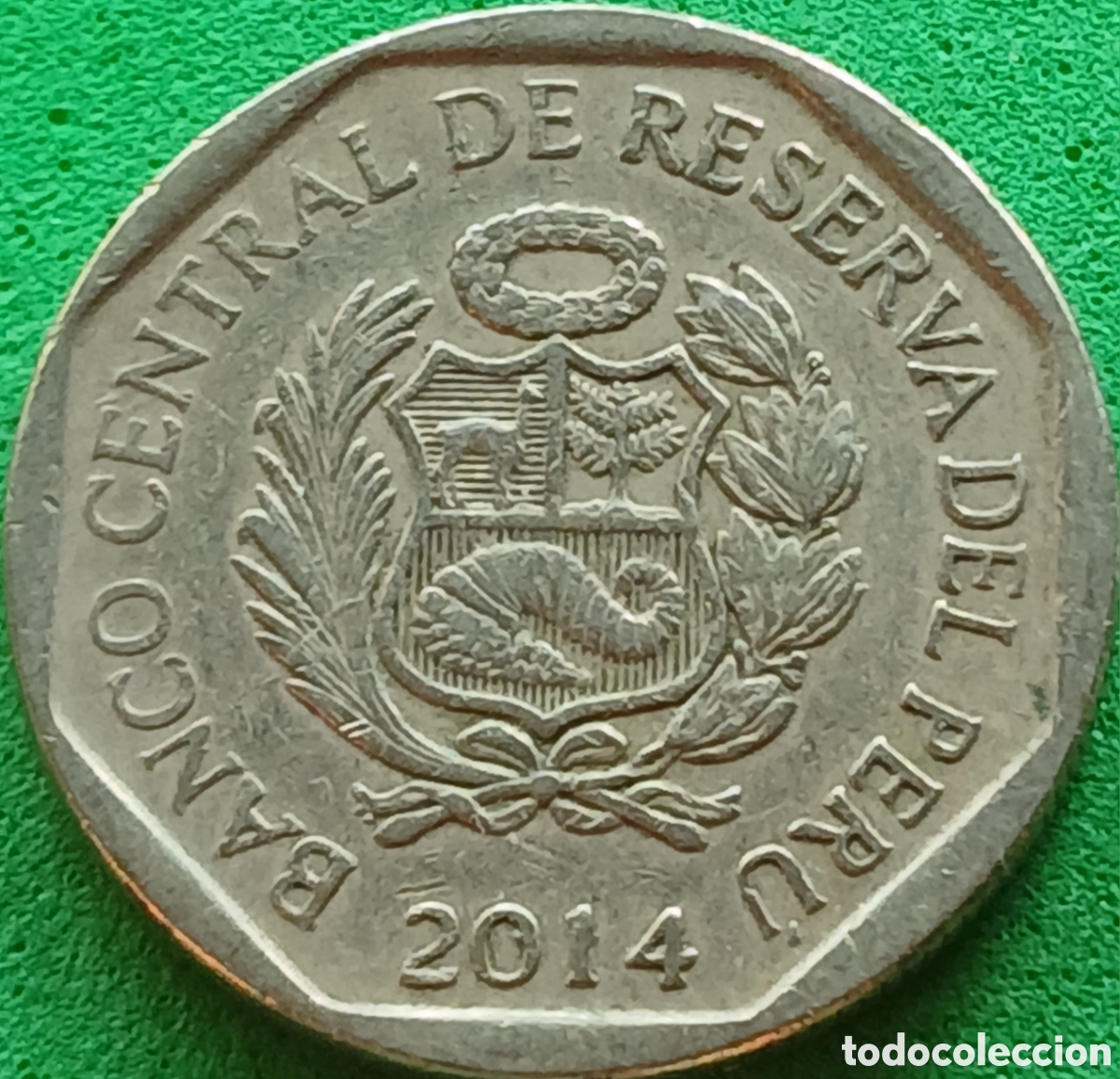 Monedas antiguas de Am&eacute;rica: Per&uacute; 50 centimos 2014 km#307.4