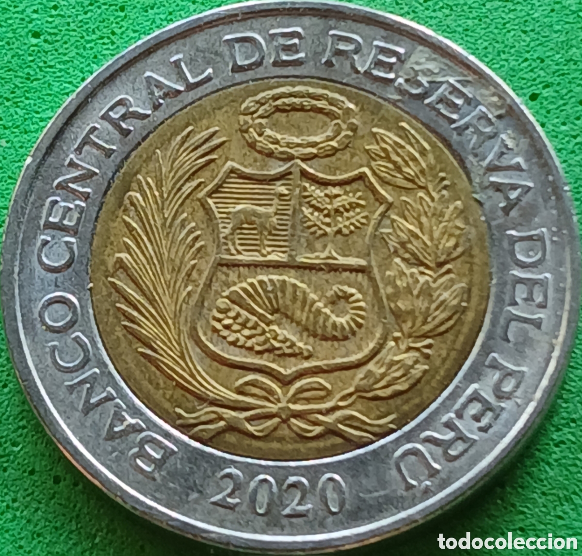 Monedas antiguas de Am&eacute;rica: Per&uacute; 2 soles 2020 km#401 poco com&uacute;n