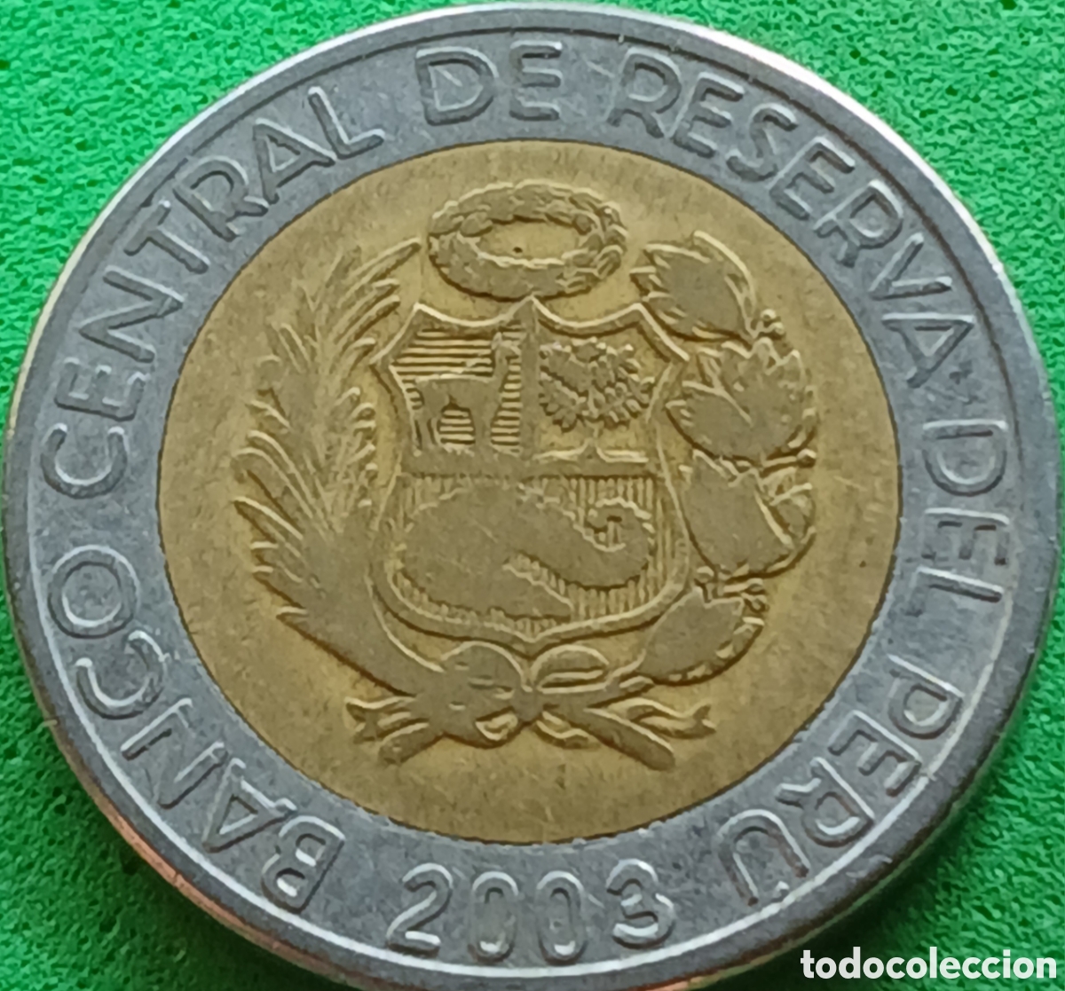 Monedas antiguas de Am&eacute;rica: Per&uacute; 2 nuevos soles 2003 km#313