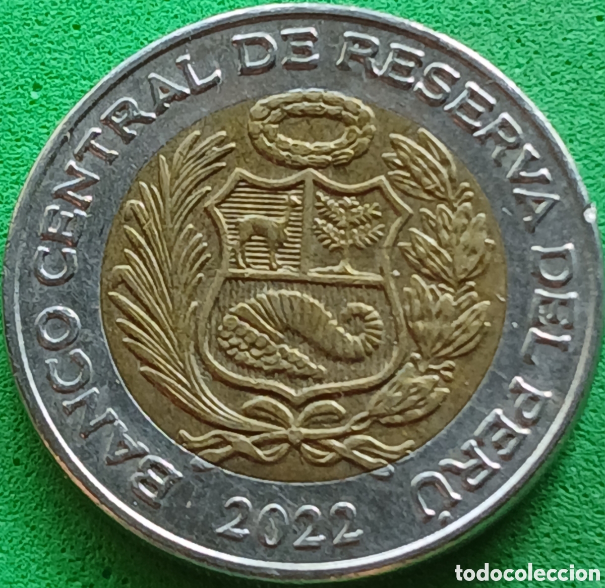 Monedas antiguas de Am&eacute;rica: Per&uacute; 5 soles 2022 km#402
