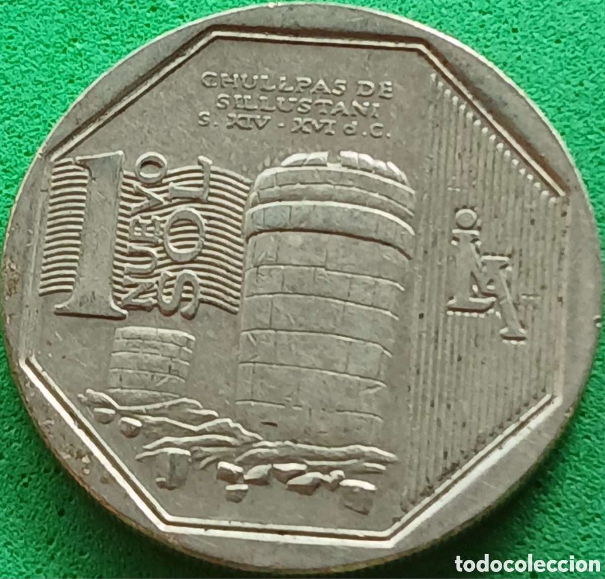 Monedas antiguas de Am&eacute;rica: Per&uacute; 1 nuevo sol 2011 km#345 Chullpas de Sillustani