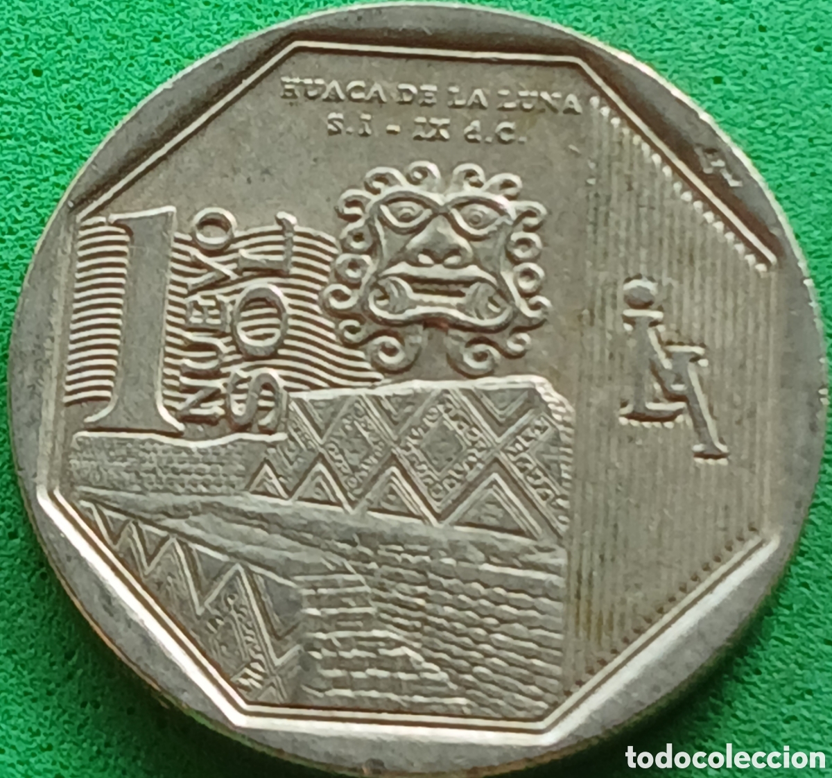 Monedas antiguas de Am&eacute;rica: Per&uacute; 1 nuevo sol 2014 km#380 Huaca de la Luna