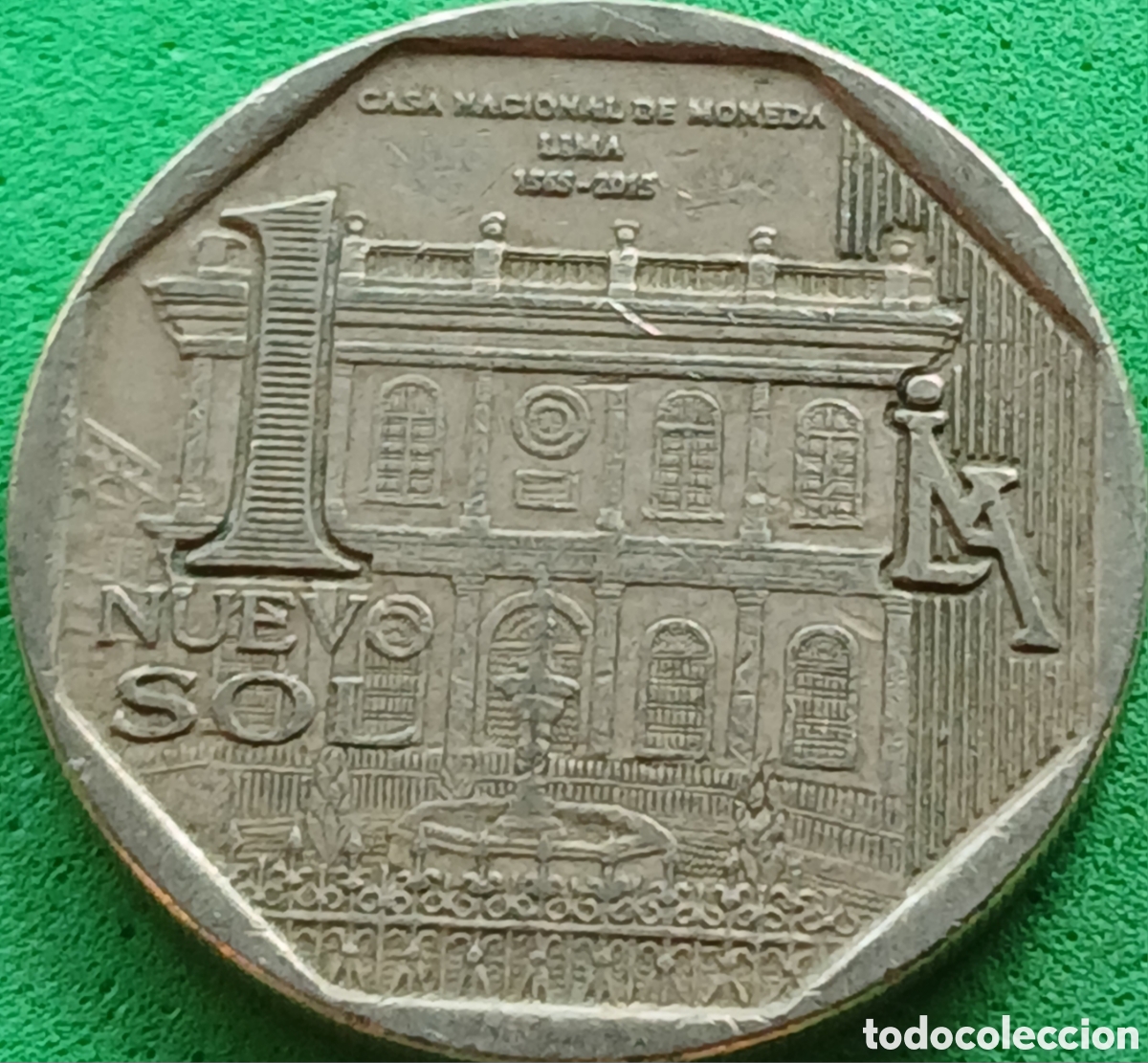Monedas antiguas de Am&eacute;rica: Per&uacute; 1 nuevo sol 2015 km#390 Ceca Nacional
