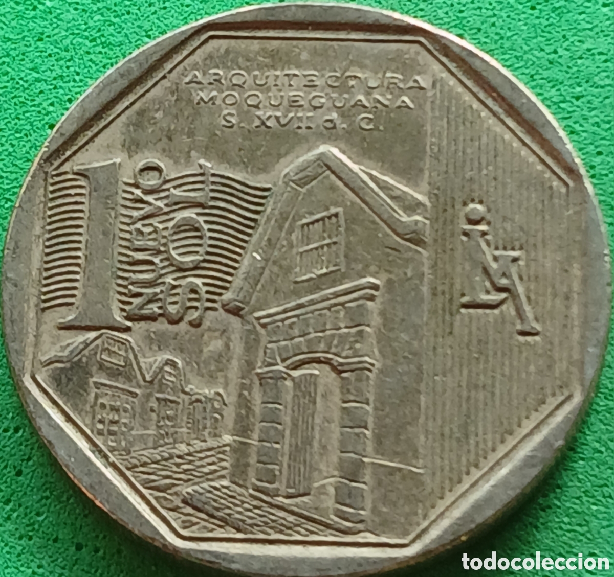 Monedas antiguas de Am&eacute;rica: Per&uacute; 1 nuevo sol 2015 km#389 Arquitectura Moqueguana
