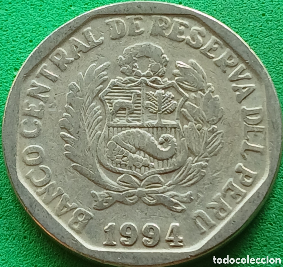 Monedas antiguas de Am&eacute;rica: Per&uacute; un nuevo sol 1994 km#308