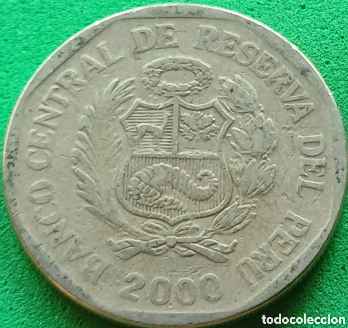 Monedas antiguas de Am&eacute;rica: Per&uacute; un nuevo sol 2000 km#308