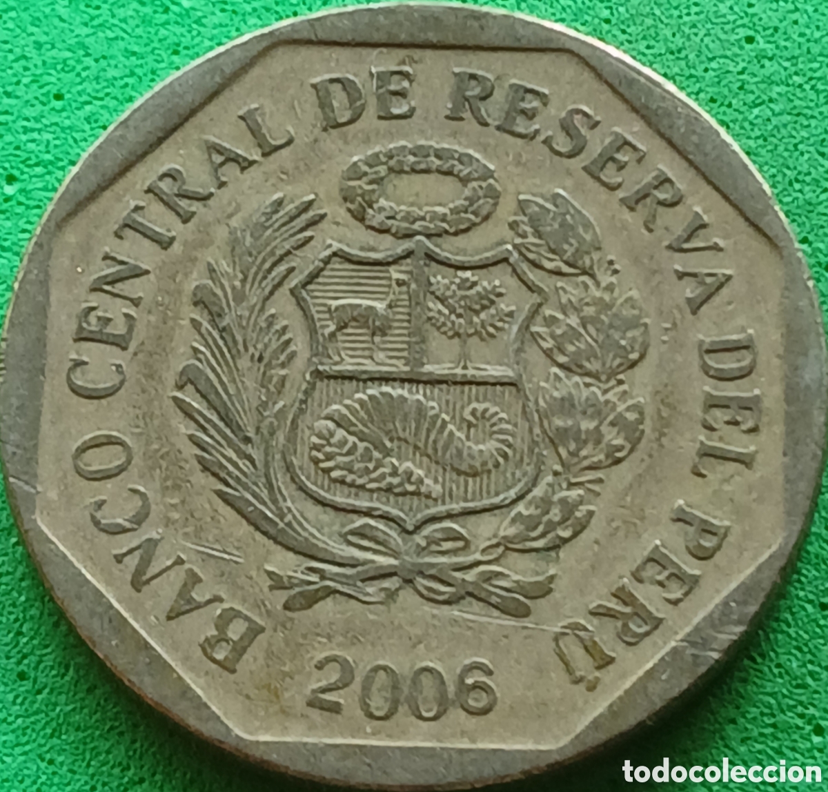 Monedas antiguas de Am&eacute;rica: Per&uacute; un nuevo sol 2006 km#308.4
