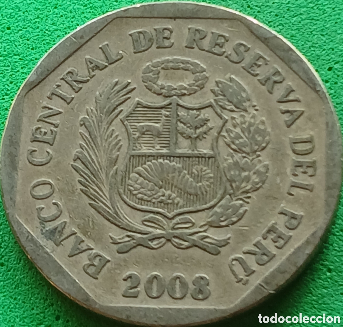 Monedas antiguas de Am&eacute;rica: Per&uacute; un nuevo sol 2008 km#308.4