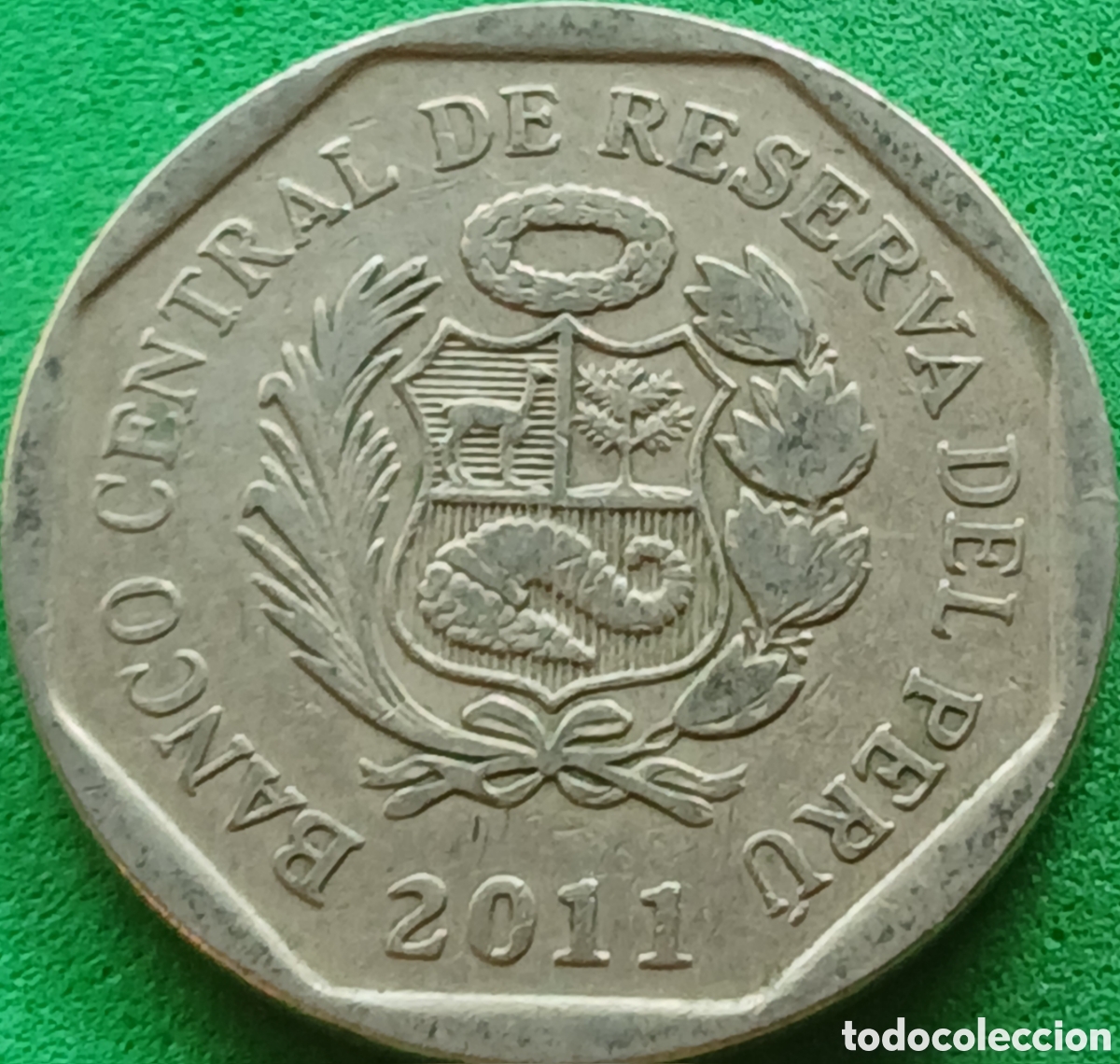 Monedas antiguas de Am&eacute;rica: Per&uacute; un nuevo sol 2011 km#308.4
