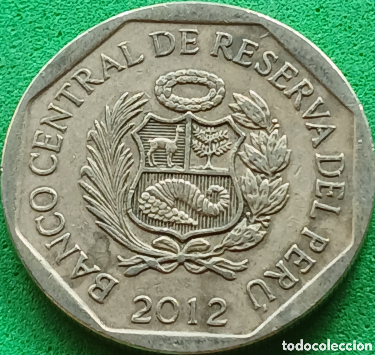 Monedas antiguas de Am&eacute;rica: Per&uacute; 1 nuevo sol 2012 km#366