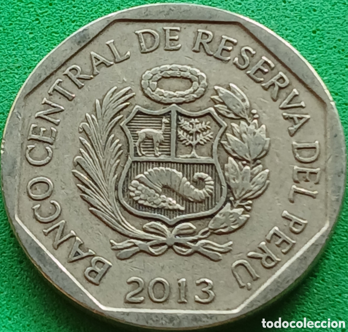 Monedas antiguas de Am&eacute;rica: Per&uacute; 1 nuevo sol 2013 km#366