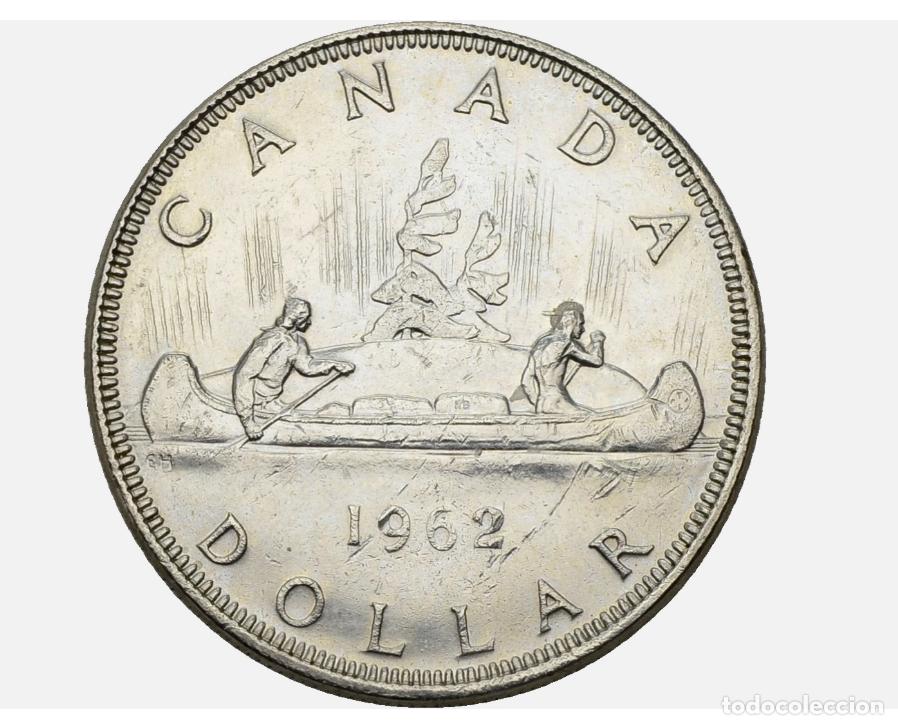 Monedas antiguas de Am&eacute;rica: CANADA 1 DOLAR 1962 ....... - Foto 2