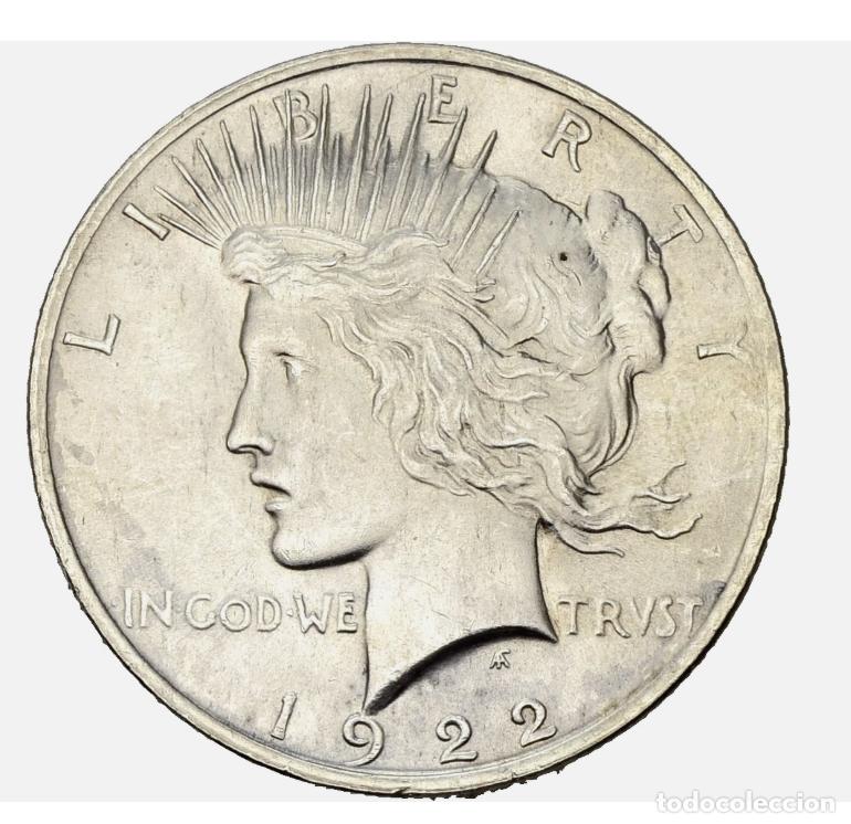 Monedas antiguas de Am&eacute;rica: ESTADOS UNIDOS 1 DOLAR PEACE 1922