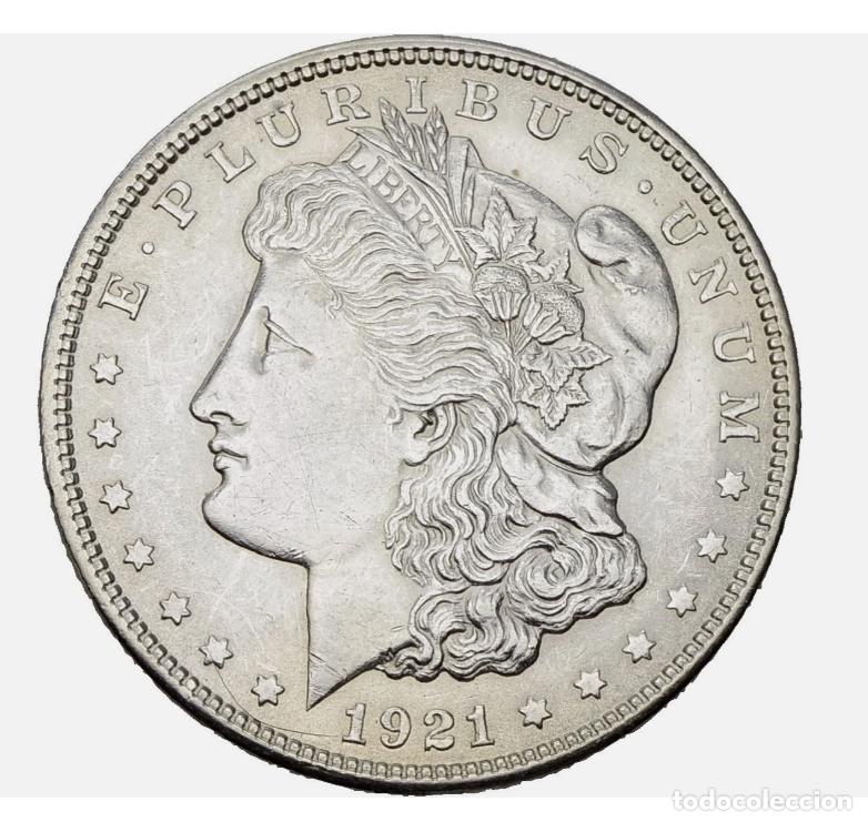 Monedas antiguas de Am&eacute;rica: ESTADOS UNIDOS 1 DOLAR MORGAN 1921