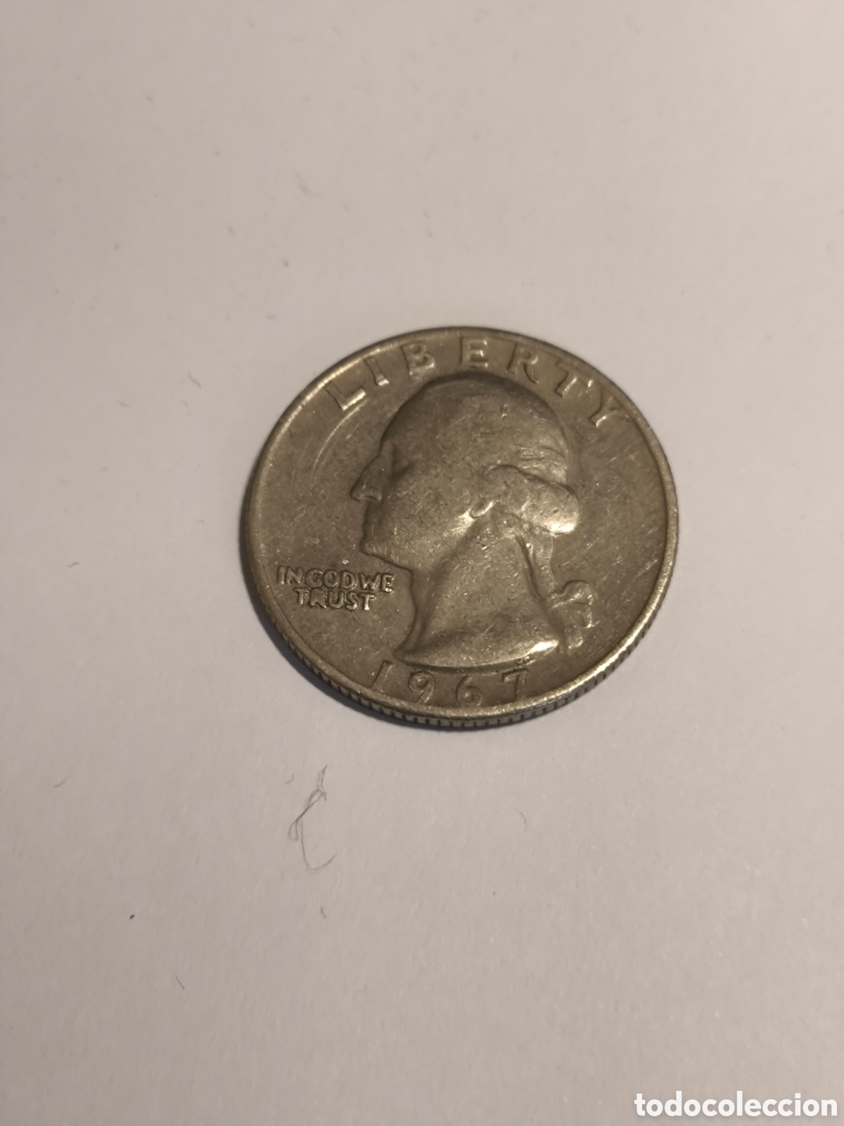 Monedas antiguas de Am&eacute;rica: 1/4 Dolar EEUU 1967 N&iacute;quel