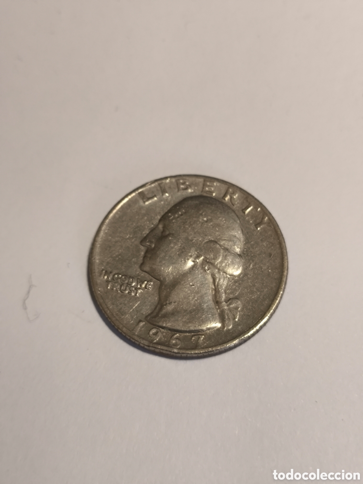 Monedas antiguas de Am&eacute;rica: 1/4 Dolar EEUU 1967 N&iacute;quel (1)