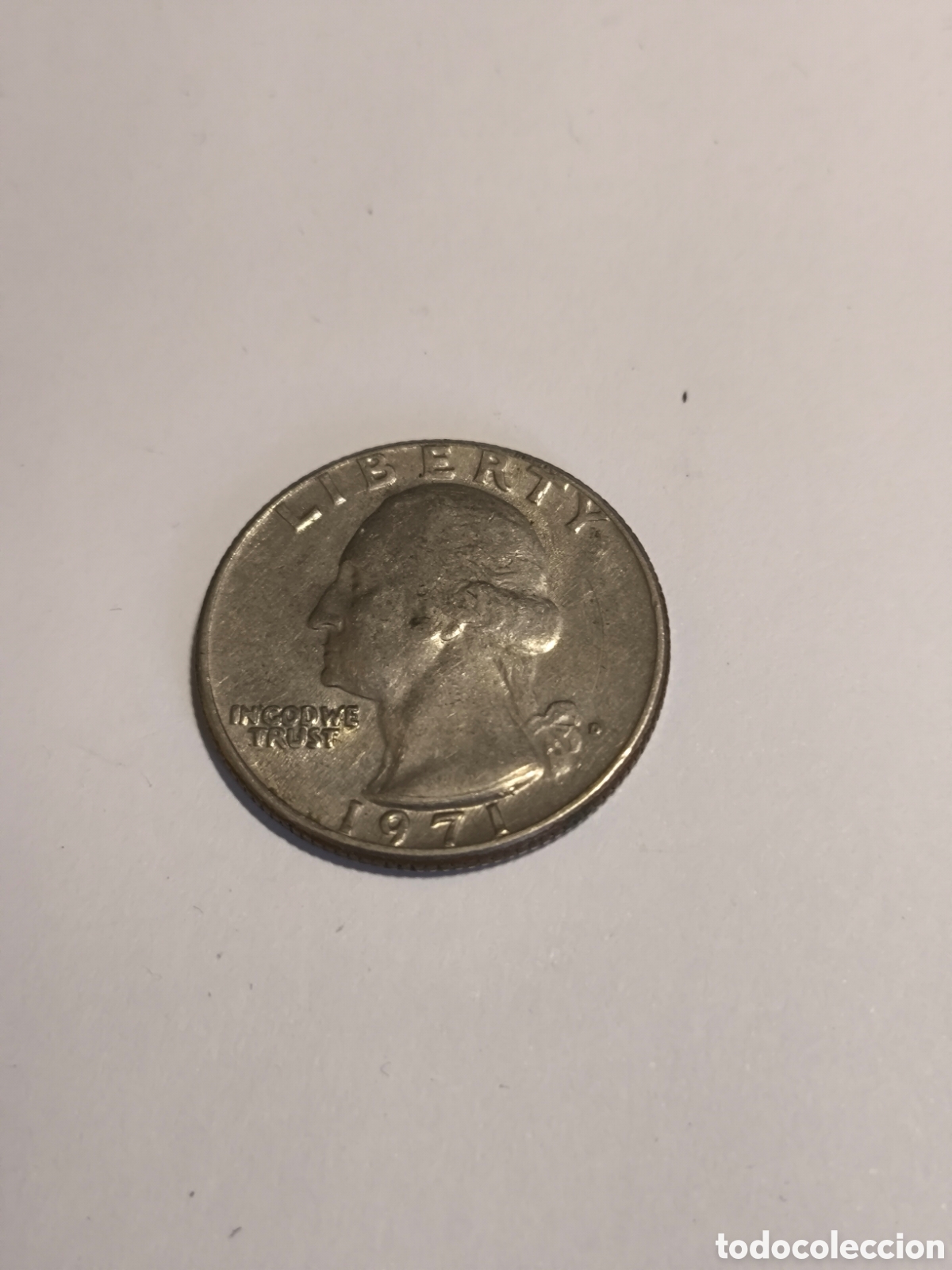 Monedas antiguas de Am&eacute;rica: 1/4 Dolar EEUU 1971 Denver N&iacute;quel